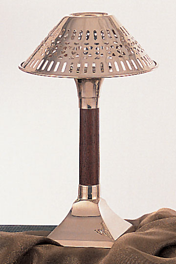 Silverplate Lamp with Silverplate Shade