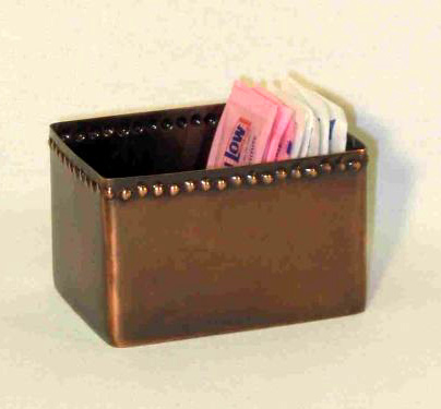 Antique Copper Sugar Packet Holder
